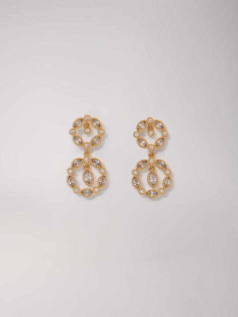 maje Rhinestone pendant earrings