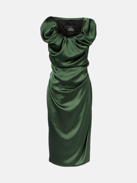 Vivienne Westwood Ginnie Amber ruched midi dress