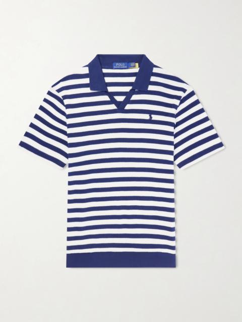 Polo Ralph Lauren Logo-Embroidered Striped Cotton Polo Shirt