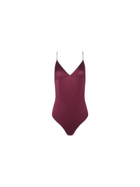 L'AGENCE Dara Stretch-Satin Bodysuit