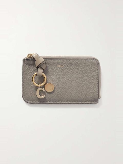 Chloé + NET SUSTAIN Alphabet textured-leather wallet