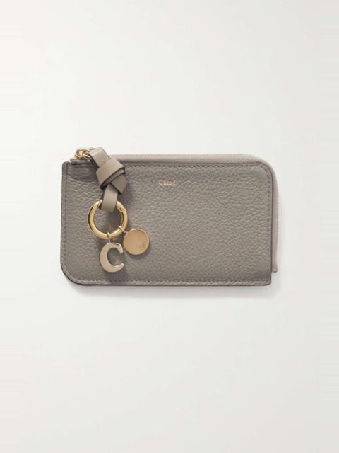 + NET SUSTAIN Alphabet textured-leather wallet