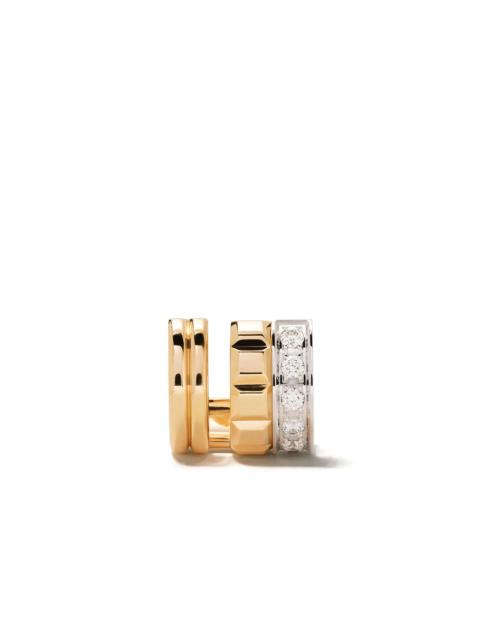 18kt yellow and white gold Quatre Radiant Edition diamond mini single clip earring