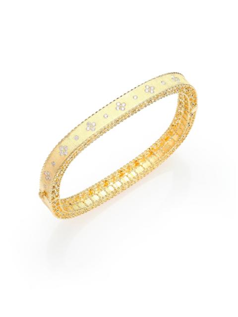 ROBERTO COIN Princess18K Yellow Gold & Diamond Bangle Bracelet - Gold