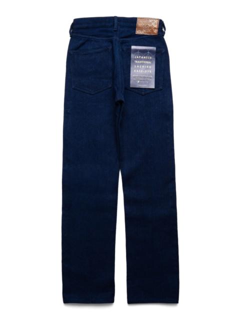 Studio D'Artisan Selvedge Sashiko Kase-Dye Jeans - Indigo