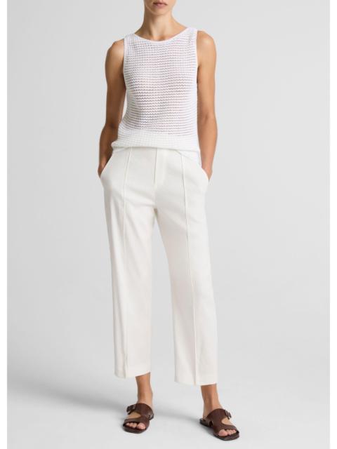 Vince Grace Mid-Rise Linen-Blend Pull-On Pant