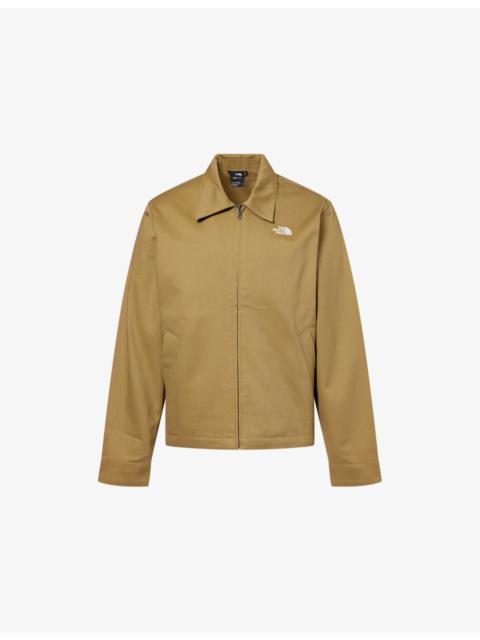 The North Face Classic-Collar Embroidered-Logo Cotton Jacket