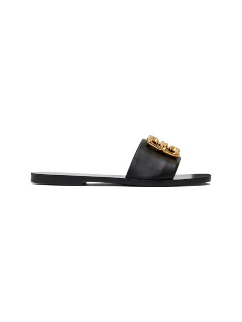 Givenchy Black 4G Flat Sandals