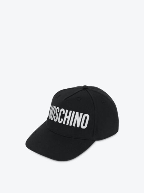 Moschino LOGO EMBROIDERY CANVAS HAT