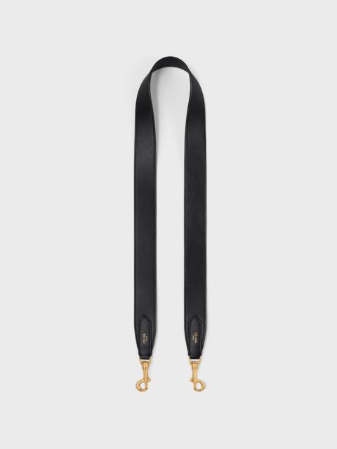Long Strap in smooth calfskin with GOLD FINISHING
