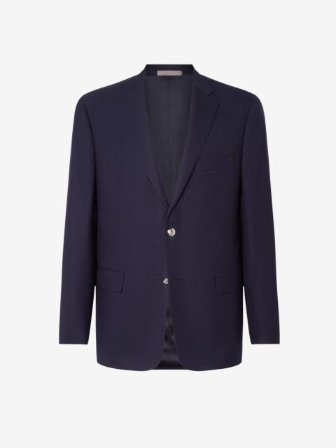 CORNELIANI Navy blue 150's wool hopsack jacket