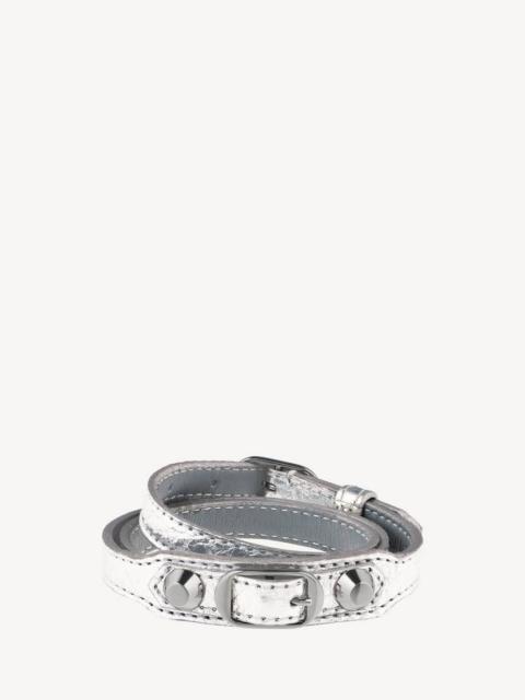 BALENCIAGA Women's City Triple Bracelet in Silver