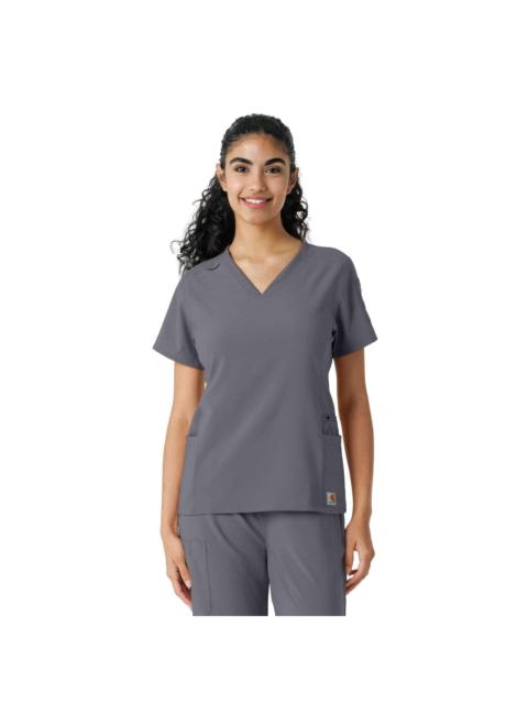 Carhartt Women's Force Cross-Flex Knit Panel Scrub Top