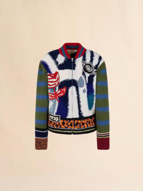 Marni MULTICOLOUR WOOL CARDIGAN