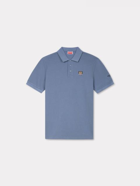 'KENZO Lucky Tiger' embroidered polo in organic cotton