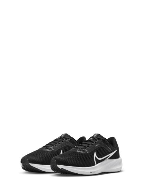 Air Zoom Pegasus 40 Running Shoe in Black/Iron Grey/White