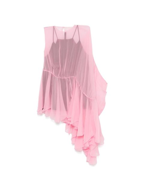 ALAINPAUL extended ruffle top