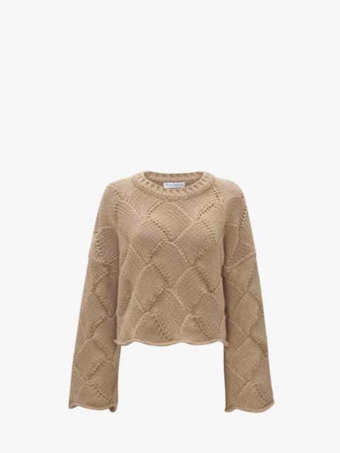 JW Anderson basket-weave cropped jumper