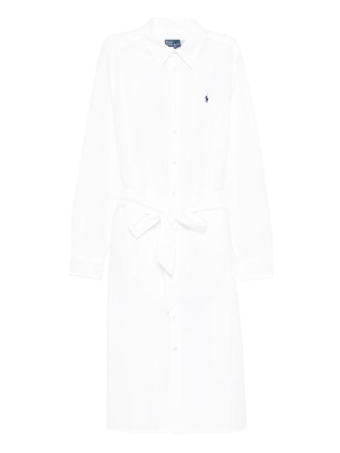 Polo Ralph Lauren tie-waist midi shirt dress