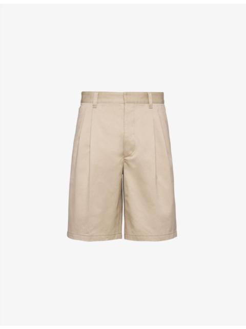 Prada Bermuda brand-plaque cotton shorts