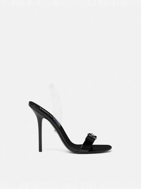 VERSACE Gianni Ribbon Slingback Sandals 110 mm