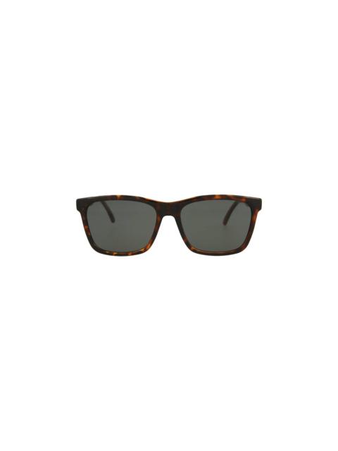 Saint Laurent Rectangle Frame Injection Sunglasses 'Brown'