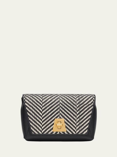 AKRIS Anouk Small Braided Leather Crossbody Bag