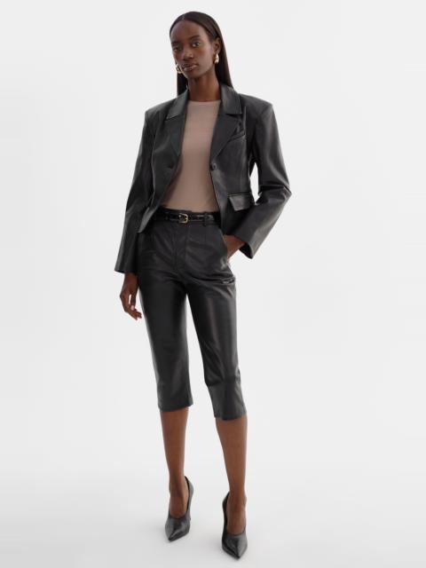 LAMARQUE CHIARA | Leather Capri Pants