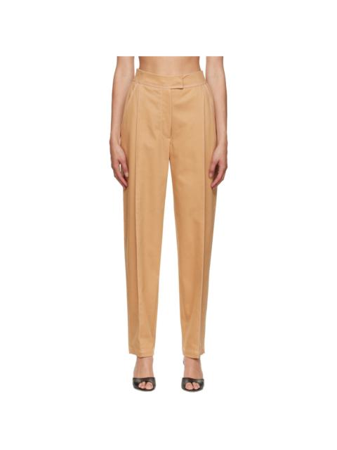 LVIR Beige Contrast Stitching Trousers