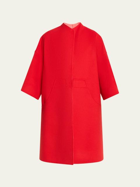 GIORGIO ARMANI Bicolor Virgin Wool Coat