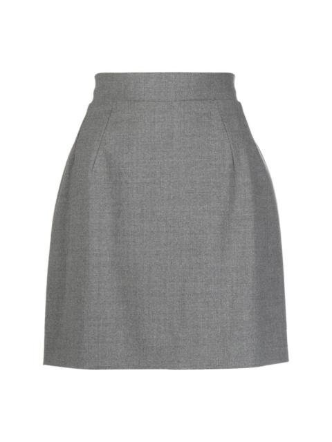 high-waisted miniskirt