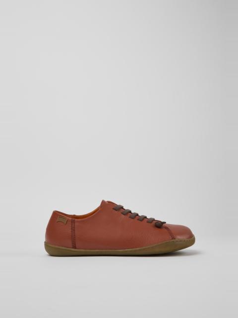 CAMPER Peu Red leather shoes for men