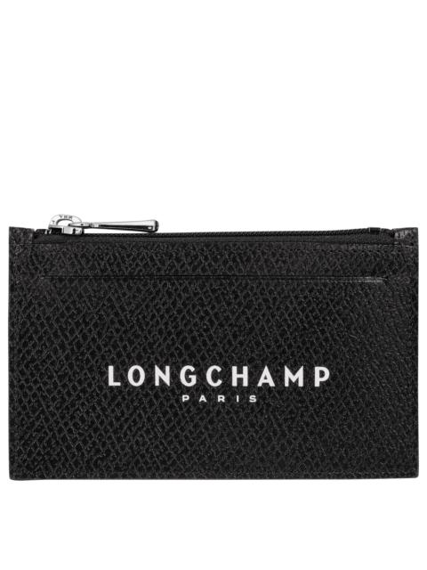 Longchamp Roseau Essential Coin purse Black - Leather
