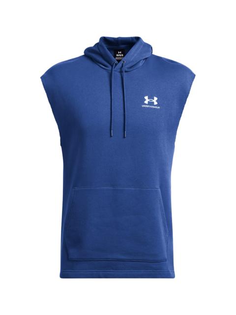 Under Armour Icon Fleece Sleeveless Hoodie "Blue / White" 1389344 432