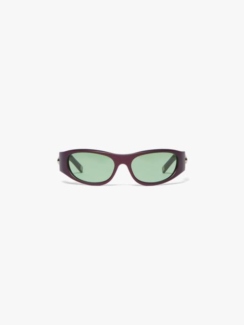 CASABLANCA Purple Warped Sport Sunglasses | Casablanca Paris