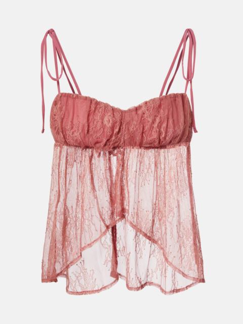 BANANHOT Kendall lace crop top