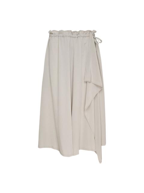 Y's Balloon Draped Midi Skirt