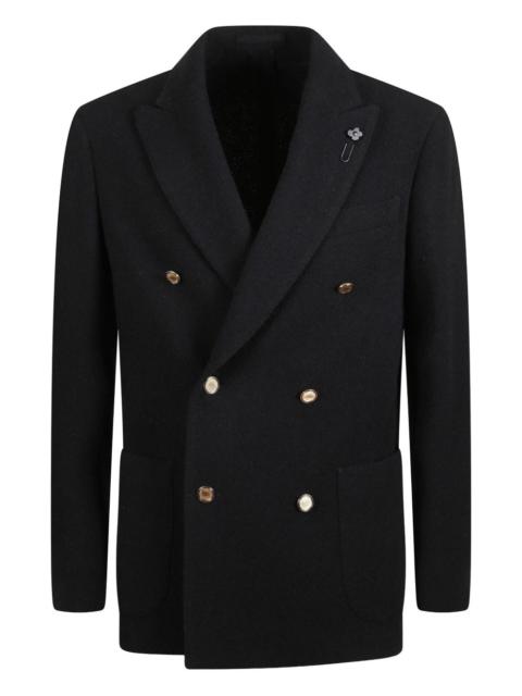 LARDINI double-breasted button jacket
