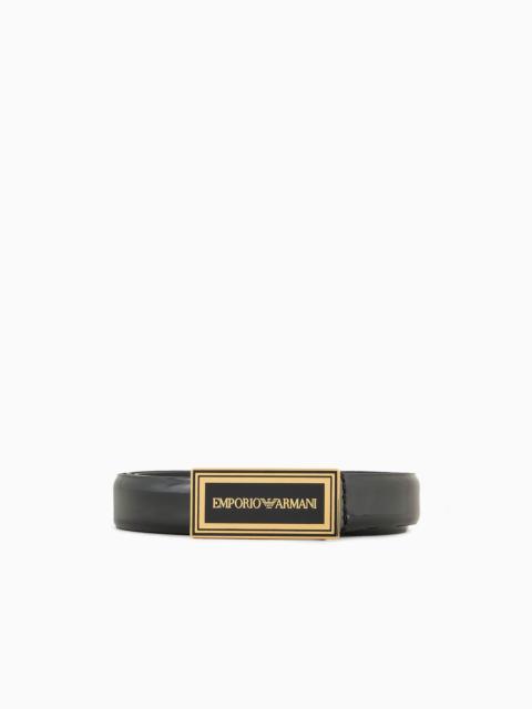 Mon Amour patent leather belt