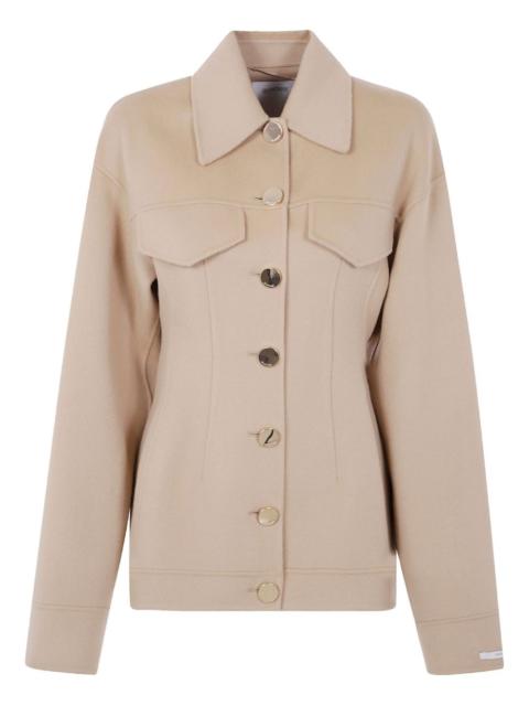 Sportmax button-fastening flap-pocket jacket