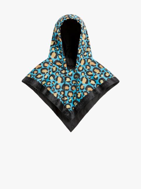 Mackintosh CASEY BLUE LEOPARD NYLON HOOD