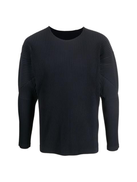 ISSEY MIYAKE pleated-effect long-sleeve sweatshirt