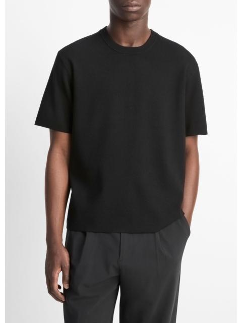 Vince Milano Short-Sleeve Crew Neck Sweater