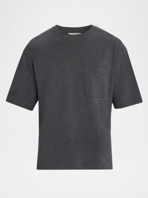 FRAME Men's Pique Relaxed-Fit Pocket T-Shirt