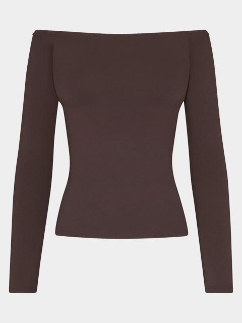 SKIMS Smooth Layers Off-Shoulder Top