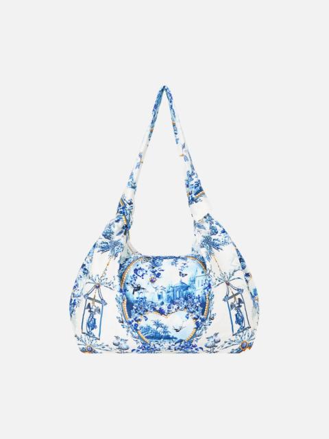 CAMILLA SLOUCH SHOULDER BAG WITH KNOT DETAILS THE PORCELAIN PARLOUR