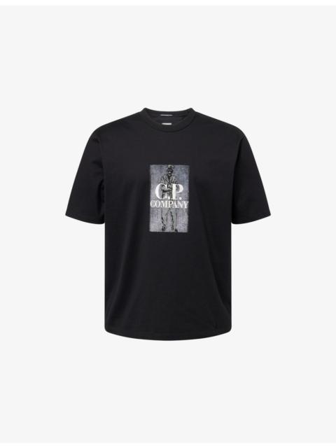 C.P. Company Digital Sailor Embroidered Cotton T-Shirt
