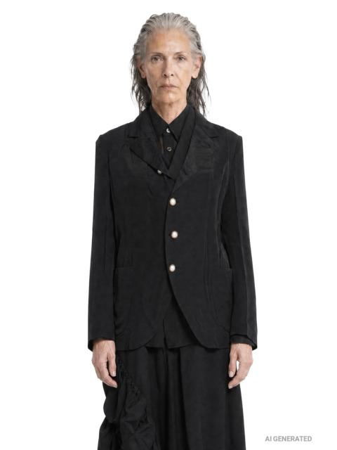 Comme Des Garçons Layered Wool And Taffeta Blazer
