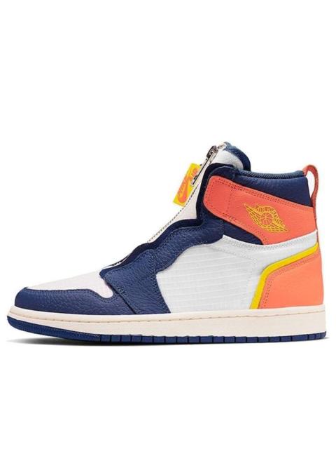 Jordan (WMNS) Air Jordan 1 High Zip 'Blue Void Citron' AQ3742-100