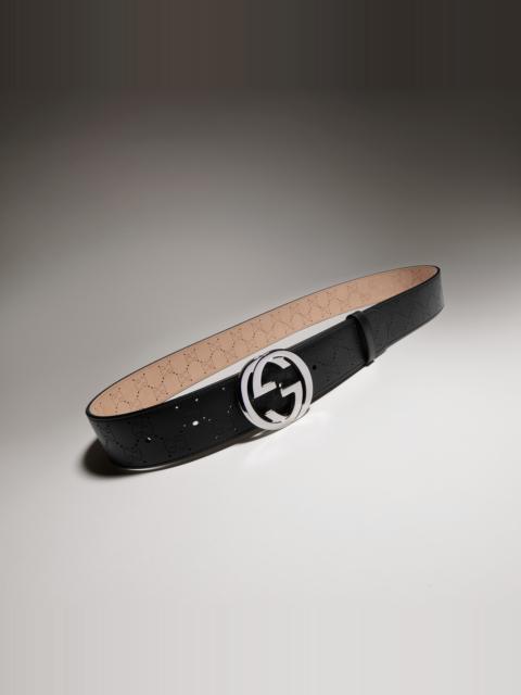 GUCCI Belt with Interlocking G buckle